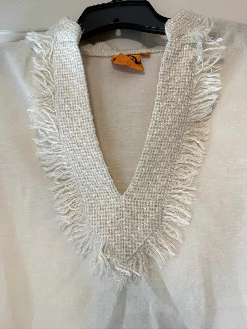 Tory Burch Lester Ivory Tunic Size 4 - Picture 3 of 12